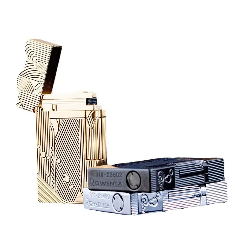 ROWENTA Sanji Same Style Loud Voice Kerosiene Lighter Side Pulley Ignition Fashionable Exquisite Collection Gift Lighters