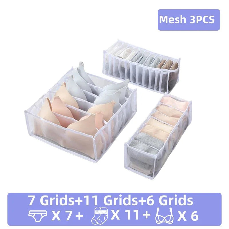 Pants Jeans Storage Box Drawers Organizer for Underwear Bra Socks Wardrobe Clothes Organizer Cabinet T-Shirt Organizers storage