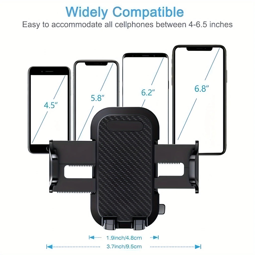 2-in-1 Universal Car Phone Mount for phone 4-6.5 inches