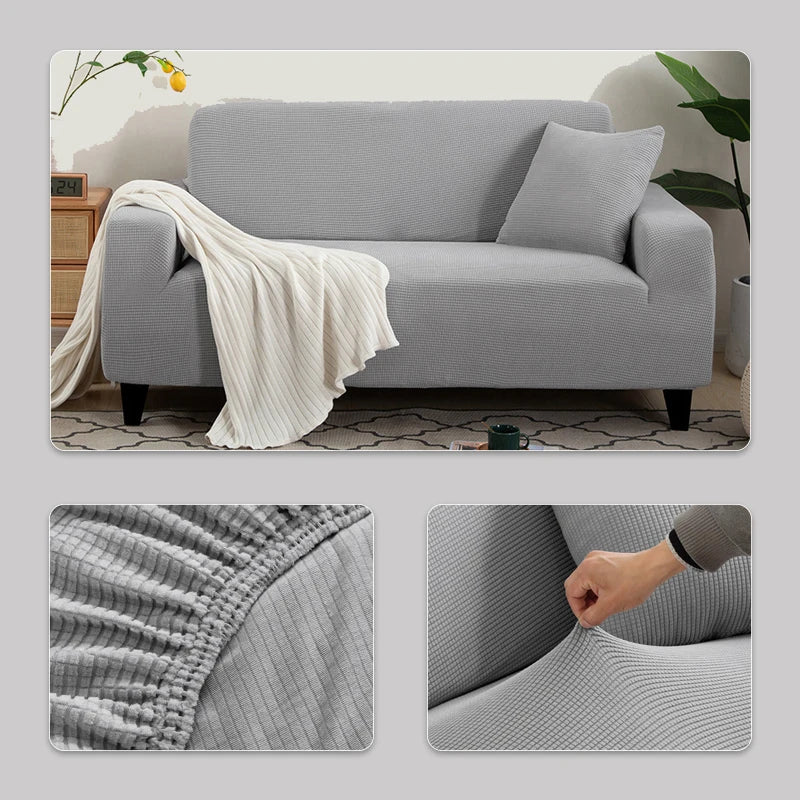 Elastic Jacquard Sofa Cover 1/2/3/4/5 Seater Couch Cover Sofa Covers Versatile Furniture Protection Slipcover For Living Room