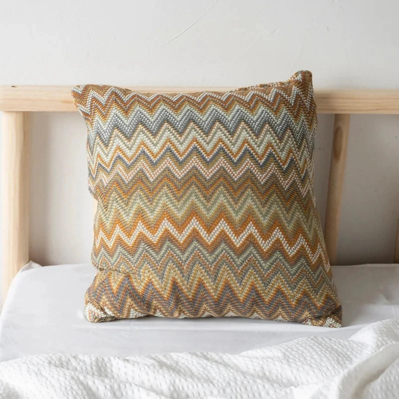 Bohemia Knitted Cushion Cover Soft Striped Pillow Case 45cm*45cm for Home Decoration Living Room Bed Room Pillow Cover Drop Ship