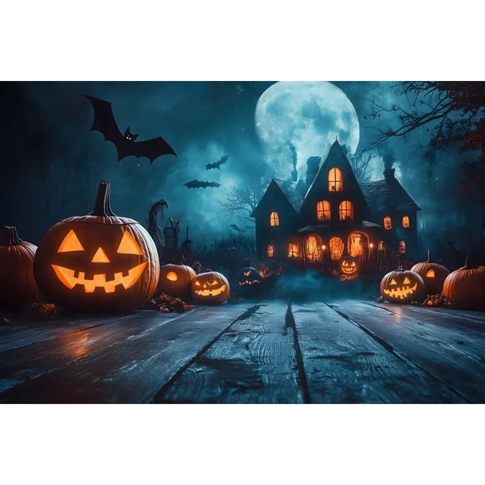 Halloween Backdrop Party Decoration Photo Banner Photography Background Props for Halloween Night Party Decoration Supplies