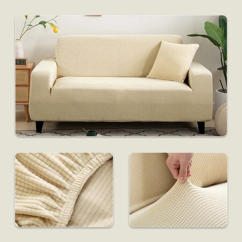 Elastic Jacquard Sofa Cover 1/2/3/4/5 Seater Couch Cover Sofa Covers Versatile Furniture Protection Slipcover For Living Room