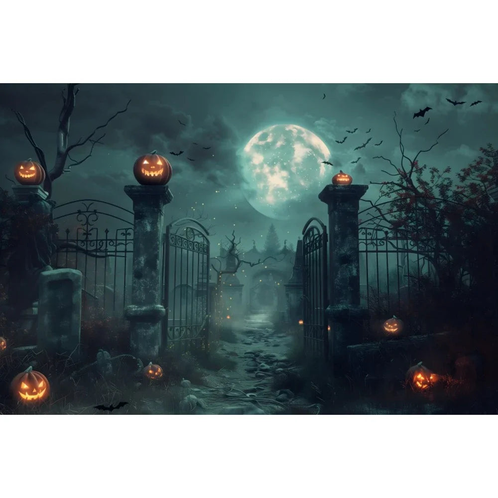 Halloween Backdrop Party Decoration Photo Banner Photography Background Props for Halloween Night Party Decoration Supplies