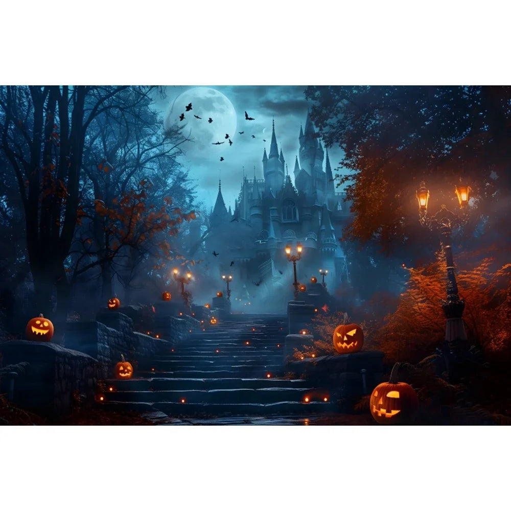 Halloween Backdrop Party Decoration Photo Banner Photography Background Props for Halloween Night Party Decoration Supplies