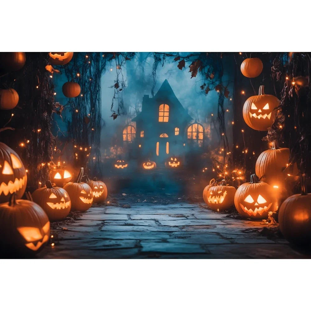 Halloween Backdrop Party Decoration Photo Banner Photography Background Props for Halloween Night Party Decoration Supplies