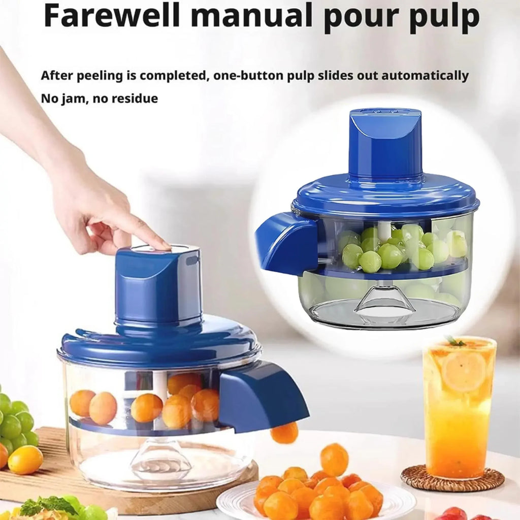 Electric Grape Peeler, New Automatic Small Fruit Peeler, Rechargeable Intelligent Fruit Peeler, Fruit and Vegetable Peeler.
