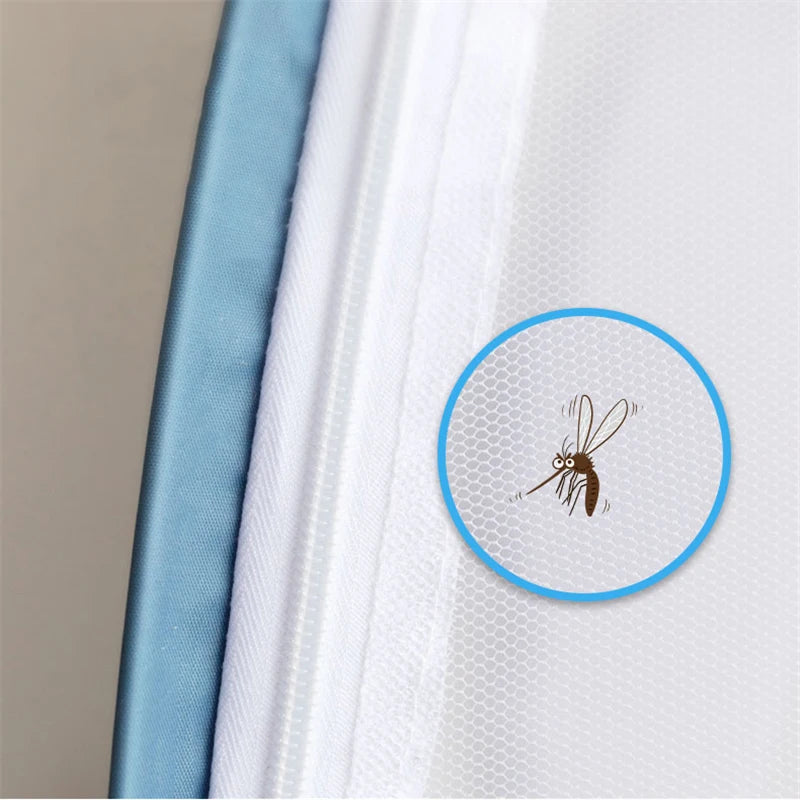 Simple Yurt Mosquito Net Portable Camping Tent Single Double Bed Canopy For Adult Foldable Bunk Mesh Net Breathable Mosquito Net