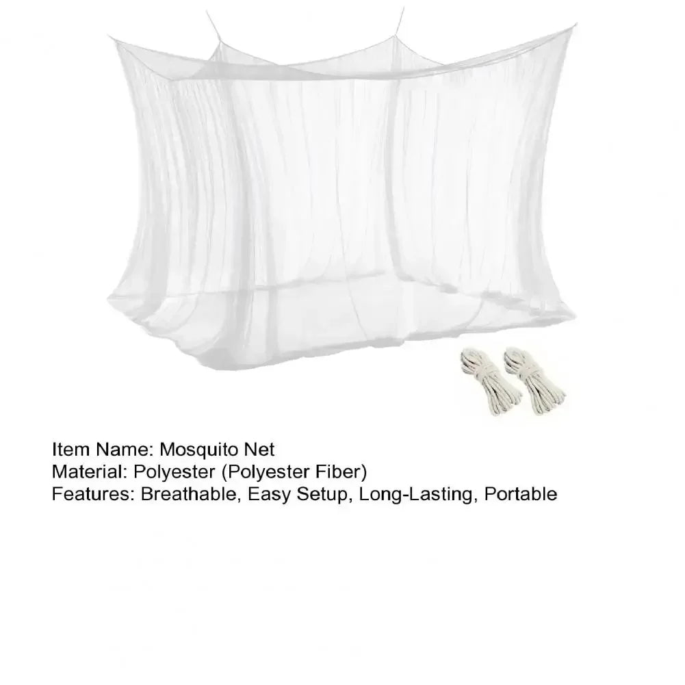 Bed Canopy Mosquito Net 4 Corners Mosquito Net for Bed Rectangular Bed Canopy Mesh Outdoor Camping Mosquito Netting for Home