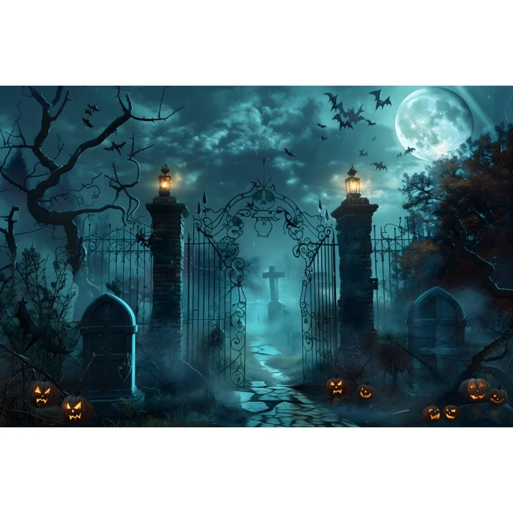 Halloween Backdrop Party Decoration Photo Banner Photography Background Props for Halloween Night Party Decoration Supplies