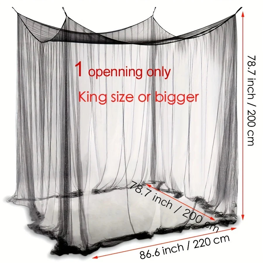Large White Outdoor Camping Mosquito Net - Insect-Proof, Protective, Breathable, and Portable Bedroom, Hammock, and Tent Use