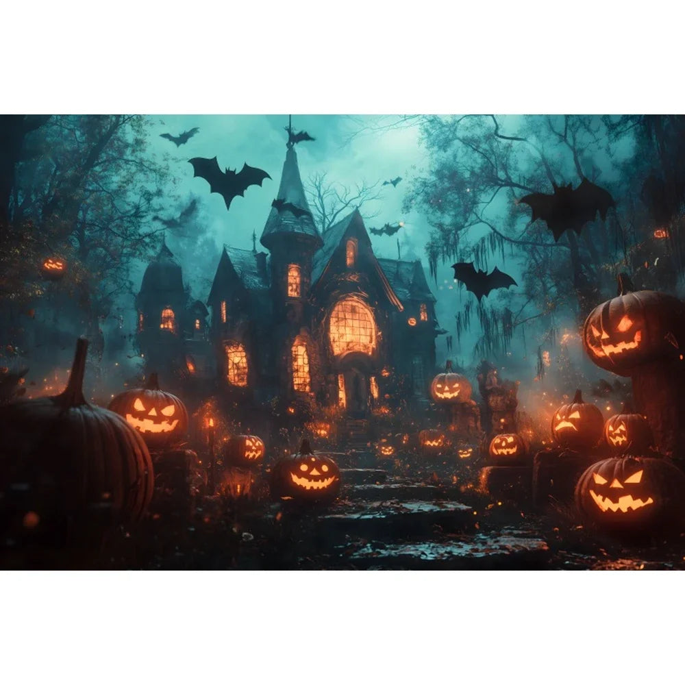 Halloween Backdrop Party Decoration Photo Banner Photography Background Props for Halloween Night Party Decoration Supplies