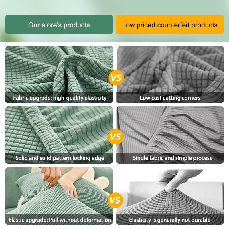 Elastic Jacquard Sofa Cover 1/2/3/4/5 Seater Couch Cover Sofa Covers Versatile Furniture Protection Slipcover For Living Room