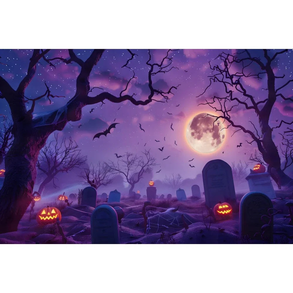Halloween Backdrop Party Decoration Photo Banner Photography Background Props for Halloween Night Party Decoration Supplies
