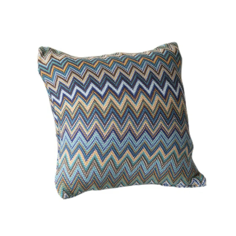 Bohemia Knitted Cushion Cover Soft Striped Pillow Case 45cm*45cm for Home Decoration Living Room Bed Room Pillow Cover Drop Ship