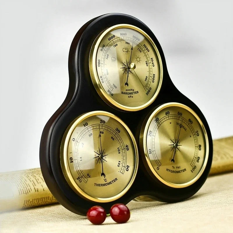 Wall Mounted Household Barometer Thermometer Hygrometer Weather Station Hanging No Battery Required Home Weath