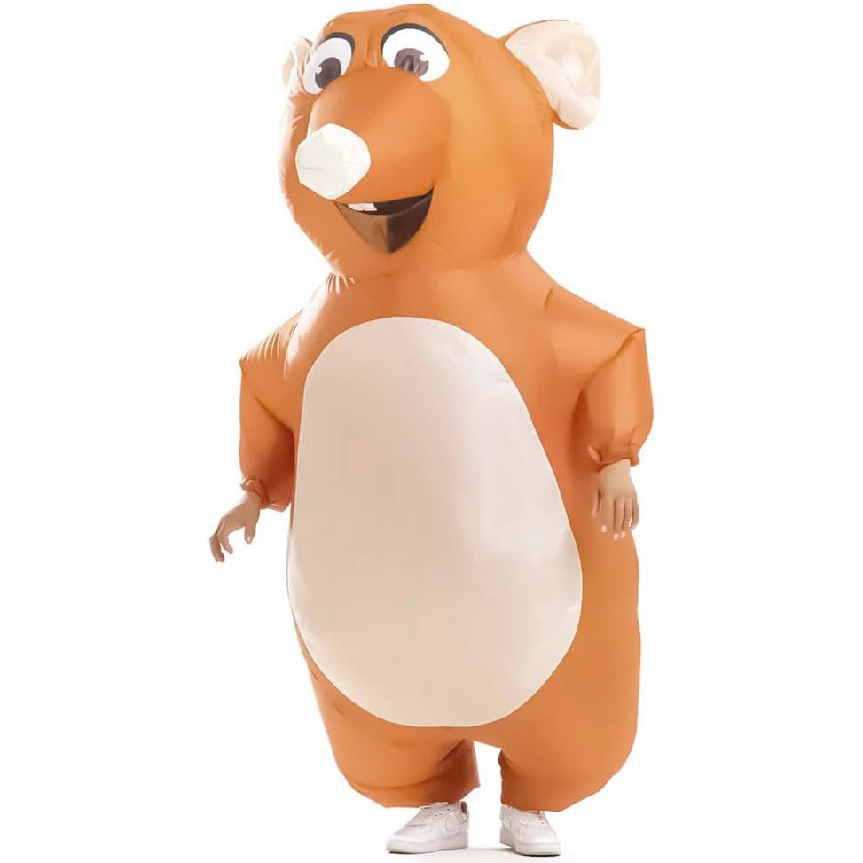 Inflatable Mouse Costume for Adult Blow Up Mouse Rat Cosplay Costume Funny Halloween Party Carnival Cosplay Costume Suit