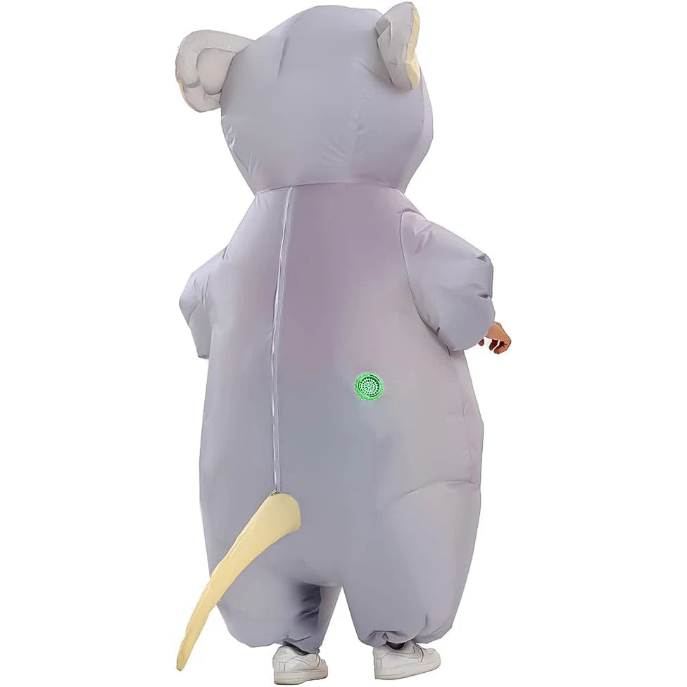 Inflatable Mouse Costume for Adult Blow Up Mouse Rat Cosplay Costume Funny Halloween Party Carnival Cosplay Costume Suit
