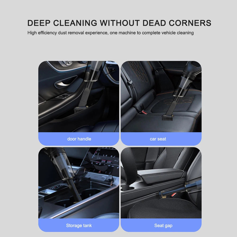 Portable Cordless Car Vacuum USB Recharge Handheld