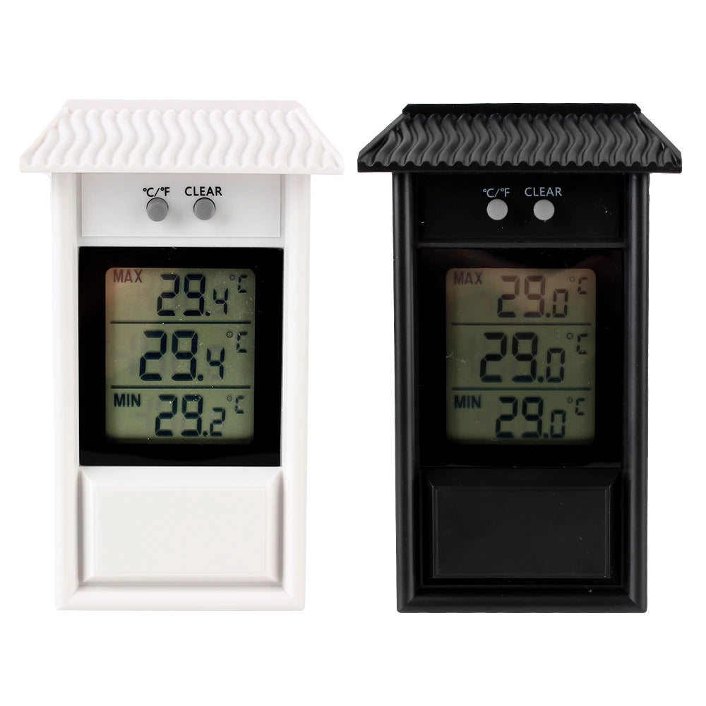 Digital Display Screen for Home Garden Greenhouse Indoor Outdoor Gauge Weather Sensor LCD Electronic Thermometer Max Min