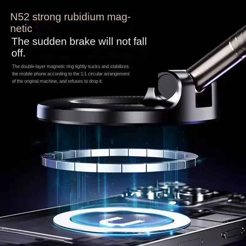Vacuum Magnet Bracket Foldable Car Navigation Phone Holder
