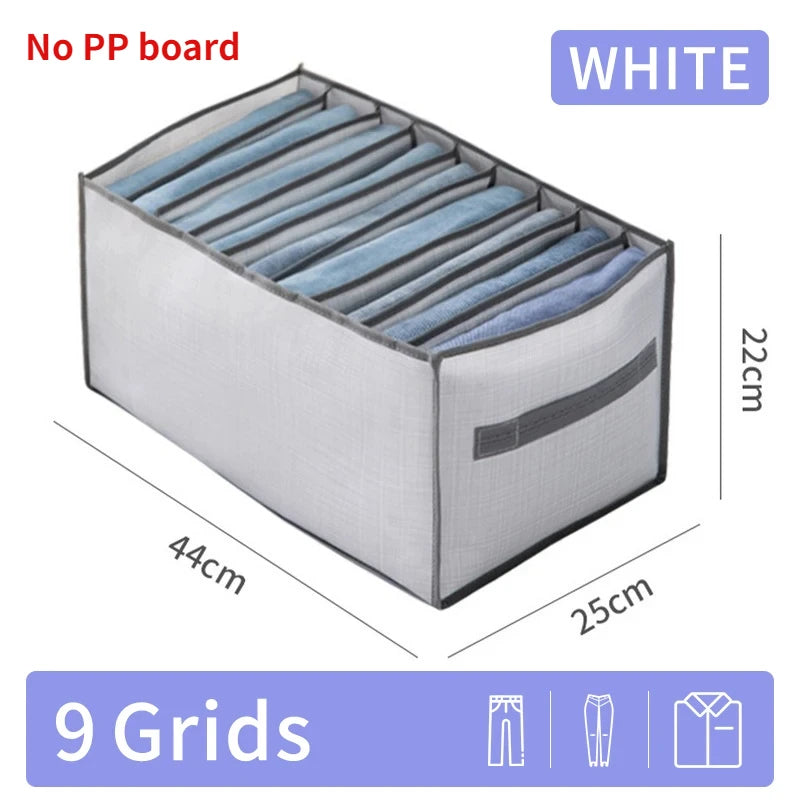 Pants Jeans Storage Box Drawers Organizer for Underwear Bra Socks Wardrobe Clothes Organizer Cabinet T-Shirt Organizers storage