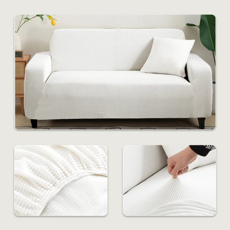 Elastic Jacquard Sofa Cover 1/2/3/4/5 Seater Couch Cover Sofa Covers Versatile Furniture Protection Slipcover For Living Room