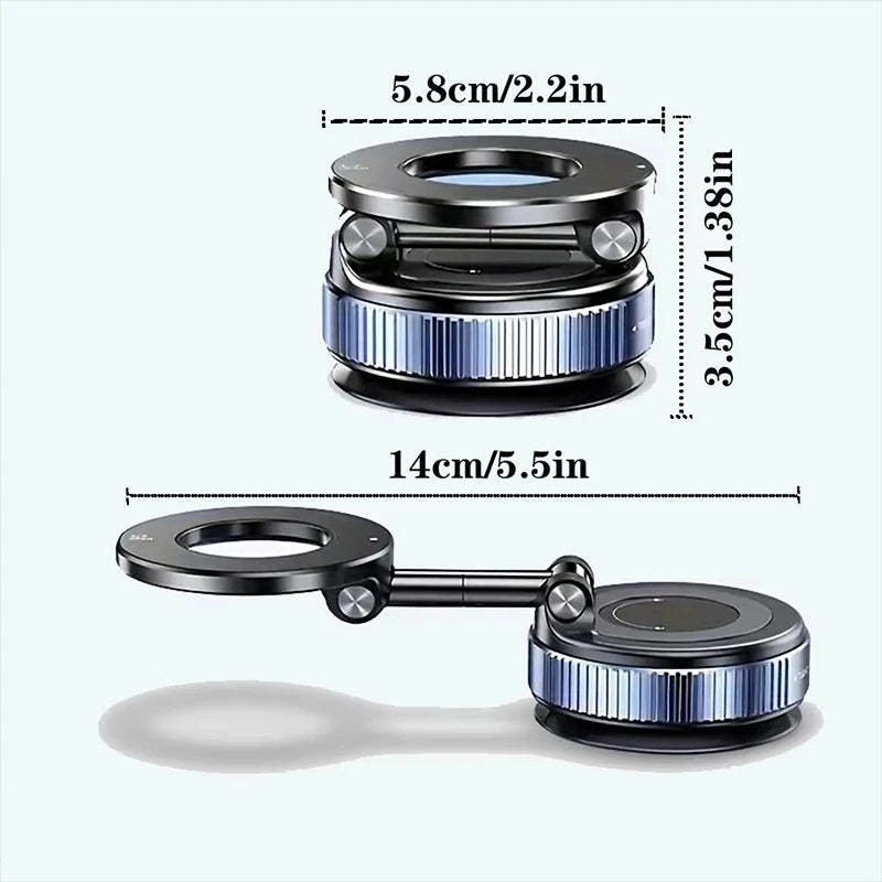 Vacuum Magnet Bracket Foldable Car Navigation Phone Holder