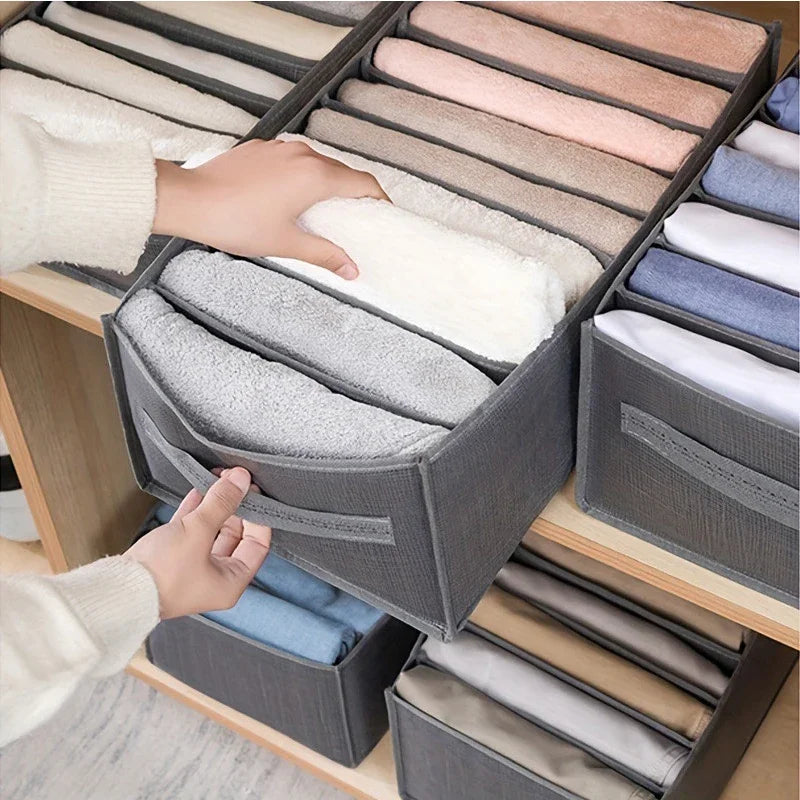 Pants Jeans Storage Box Drawers Organizer for Underwear Bra Socks Wardrobe Clothes Organizer Cabinet T-Shirt Organizers storage