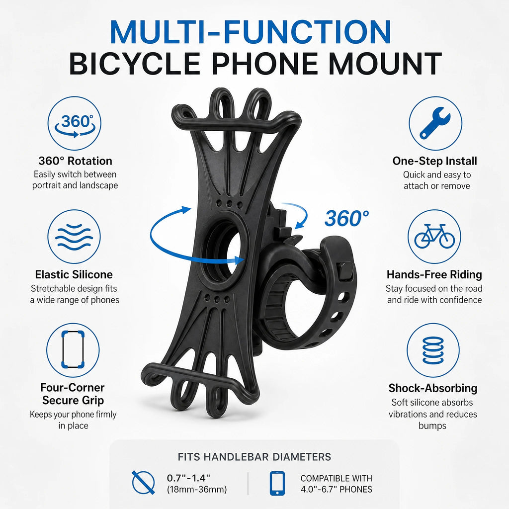 1-Pack Silicone Phone Stand - Super Bowl Party Hands-Free