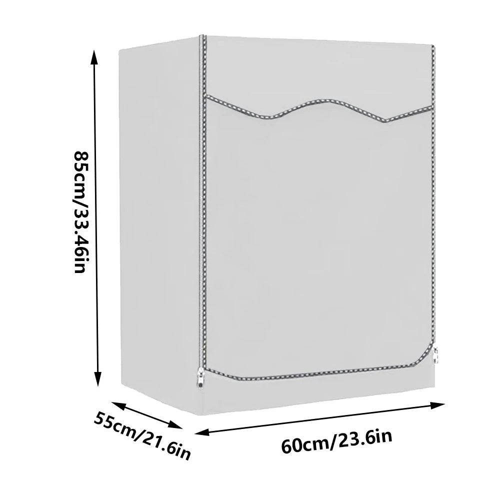 210DWaterproof Case Silver Coating Washing Machine Cover Sunscreen Front Load Laundry Dryer Covers Washing Machine Cover