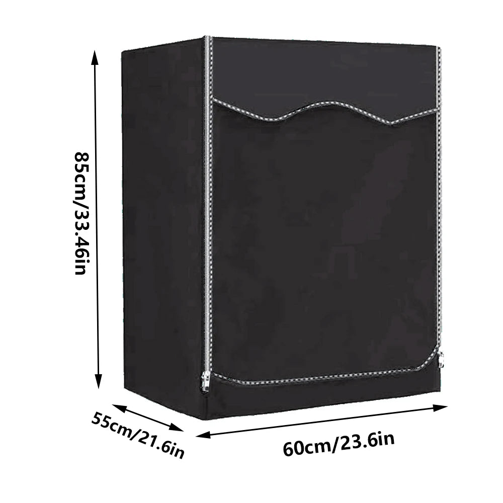 210DWaterproof Case Silver Coating Washing Machine Cover Sunscreen Front Load Laundry Dryer Covers Washing Machine Cover