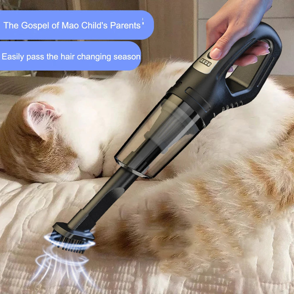 Portable Cordless Car Vacuum USB Recharge Handheld