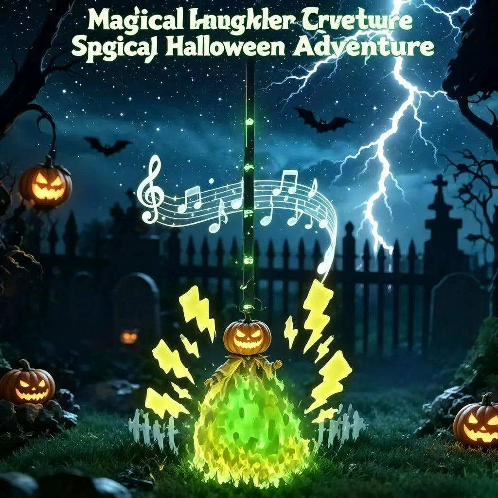 Halloween Witch Broom Light