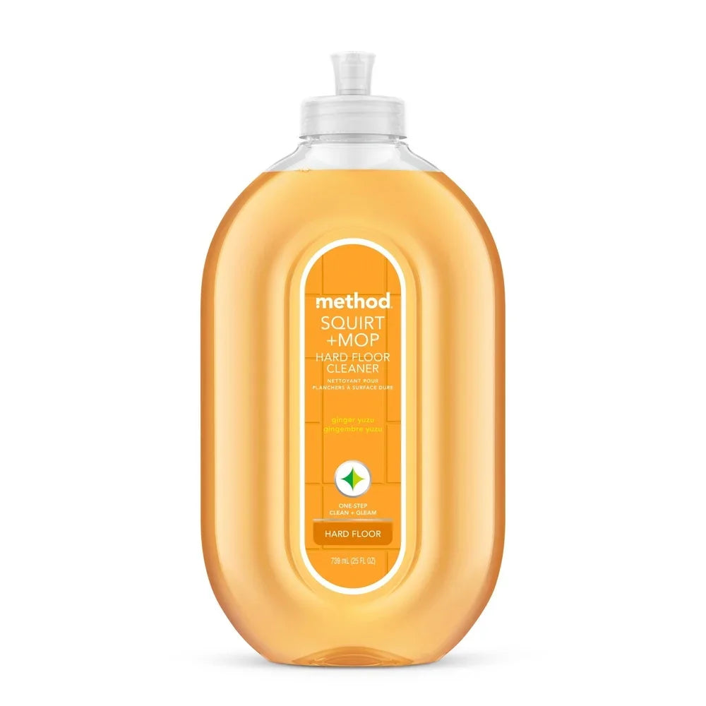 Hard Floor Cleaner Ginger Yuzu Scent Floor Cleaning Solution Household Use Indoor 25oz Bottle Non-toxic Safe Effective