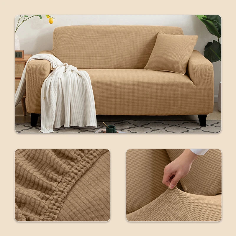 Elastic Jacquard Sofa Cover 1/2/3/4/5 Seater Couch Cover Sofa Covers Versatile Furniture Protection Slipcover For Living Room
