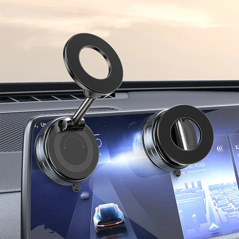 Vacuum Magnet Bracket Foldable Car Navigation Phone Holder