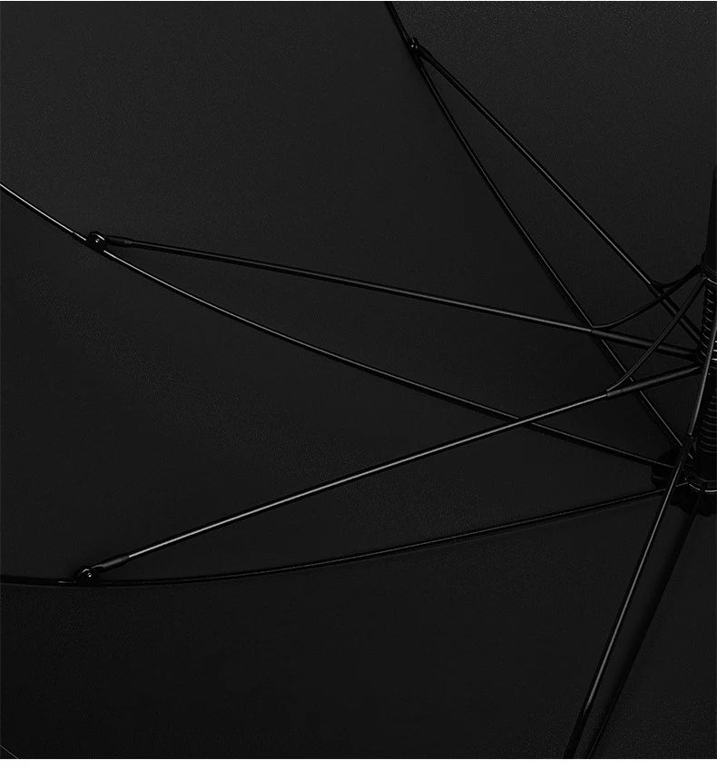 New Wooden Long Handle Luxury Umbrella Men Women, Outdoor 8 Bones Big Golf Rain Umbrella Windproof Strong, 120cm Diameter