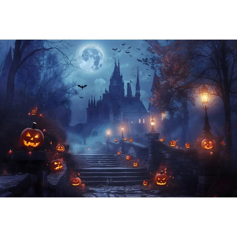 Halloween Backdrop Party Decoration Photo Banner Photography Background Props for Halloween Night Party Decoration Supplies