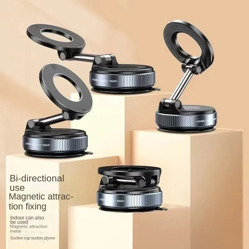 Vacuum Magnet Bracket Foldable Car Navigation Phone Holder