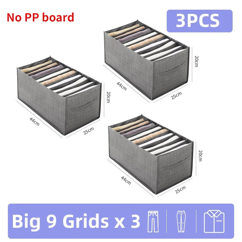 Pants Jeans Storage Box Drawers Organizer for Underwear Bra Socks Wardrobe Clothes Organizer Cabinet T-Shirt Organizers storage