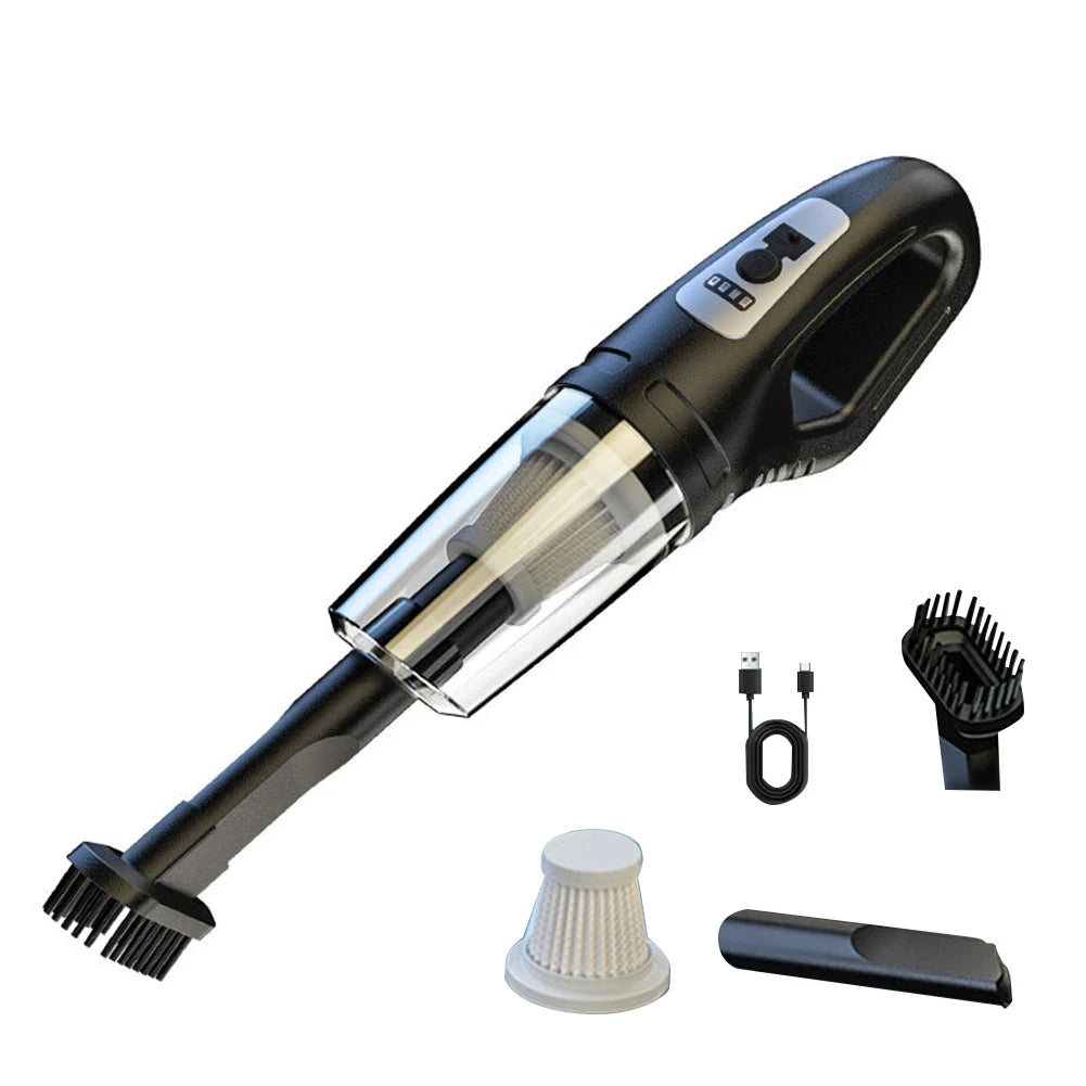 Portable Cordless Car Vacuum USB Recharge Handheld