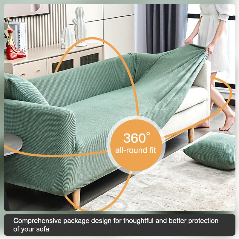 Elastic Jacquard Sofa Cover 1/2/3/4/5 Seater Couch Cover Sofa Covers Versatile Furniture Protection Slipcover For Living Room