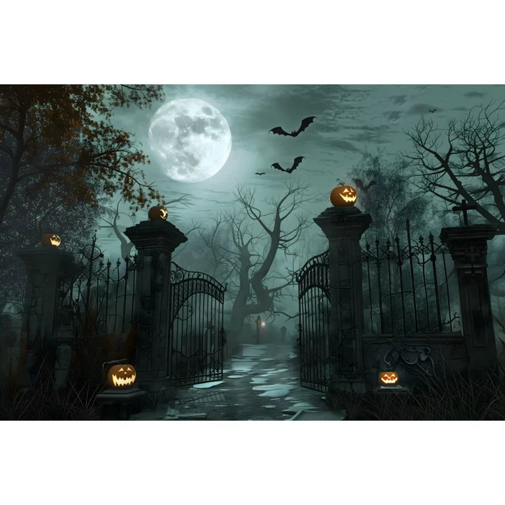 Halloween Backdrop Party Decoration Photo Banner Photography Background Props for Halloween Night Party Decoration Supplies