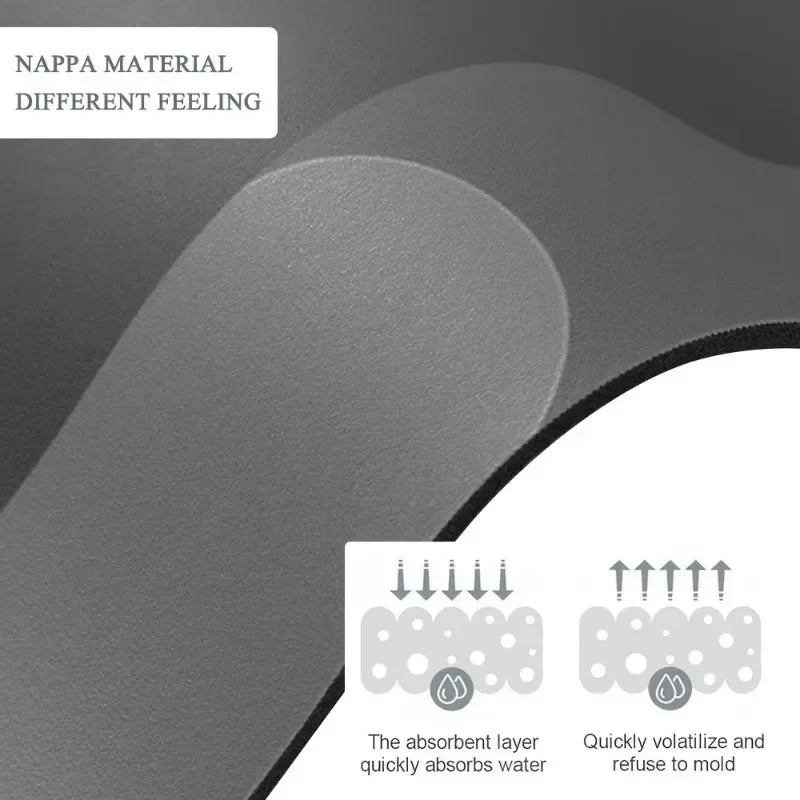 Diatomaceous Earth Bath Mat, Super Absorbent Non‑Slip Fast Drying Floor Mat for Shower Bathroom Bedroom Kitchen Laundry RV