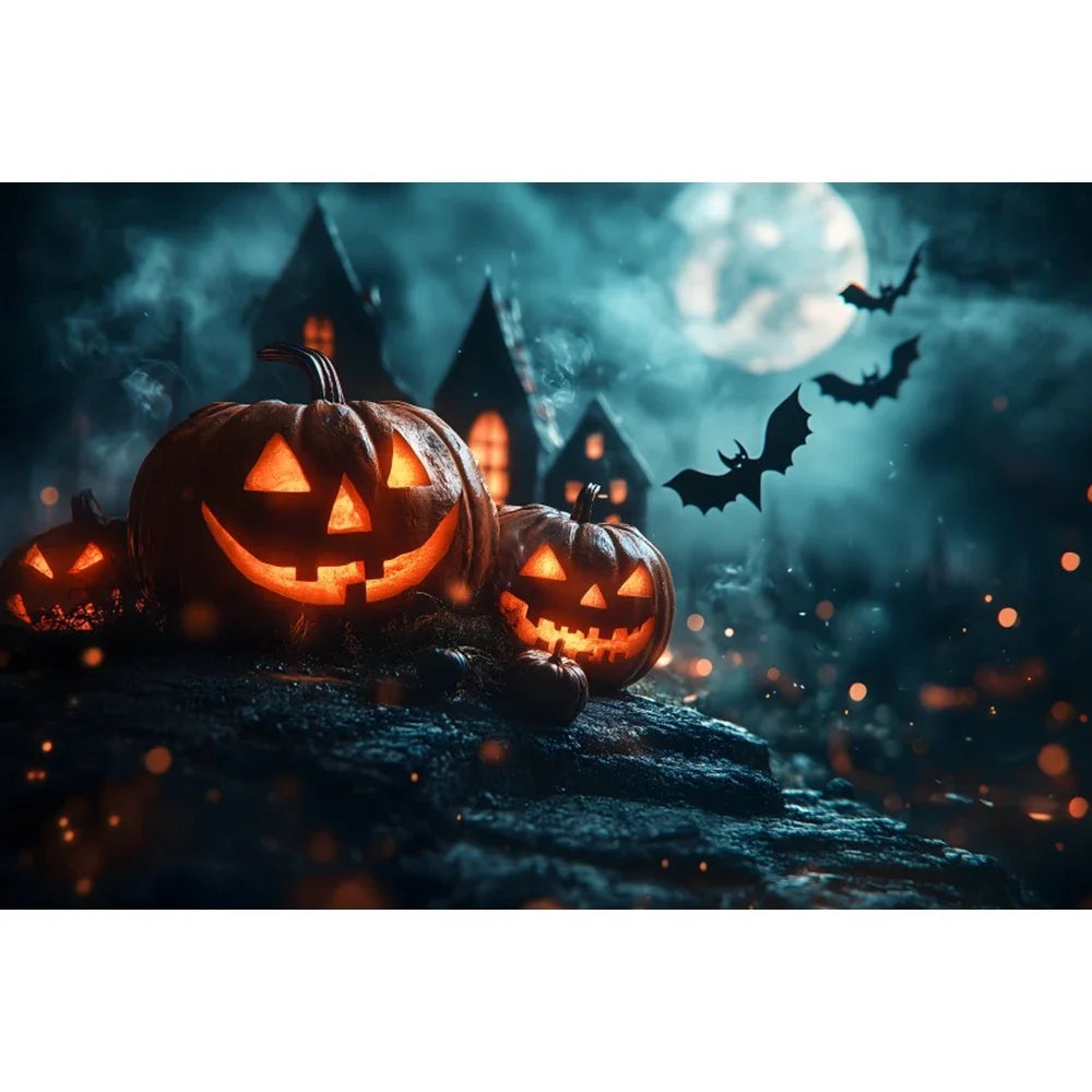 Halloween Backdrop Party Decoration Photo Banner Photography Background Props for Halloween Night Party Decoration Supplies