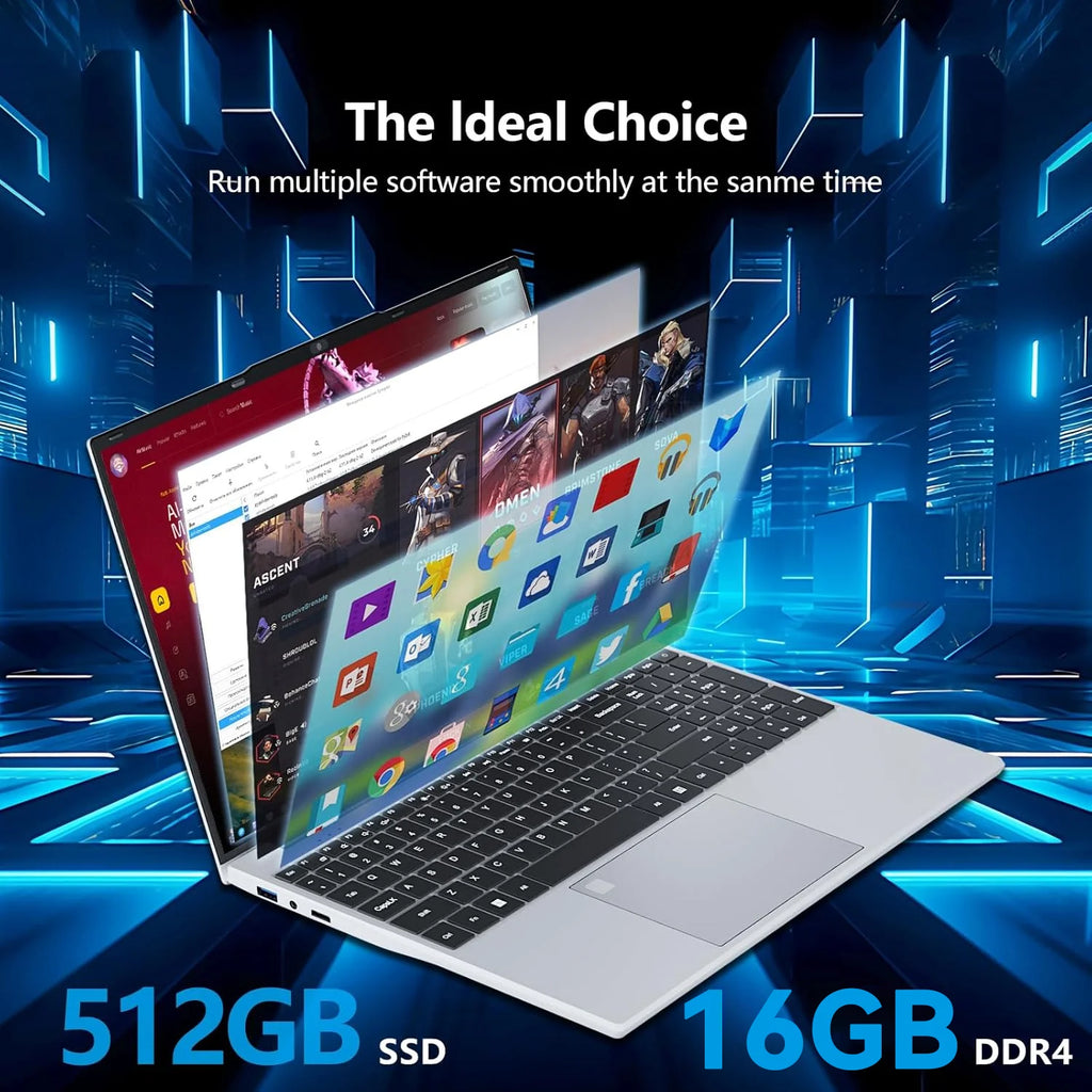 2026 Backlit Fingerprint Unlock Laptop Intel i9