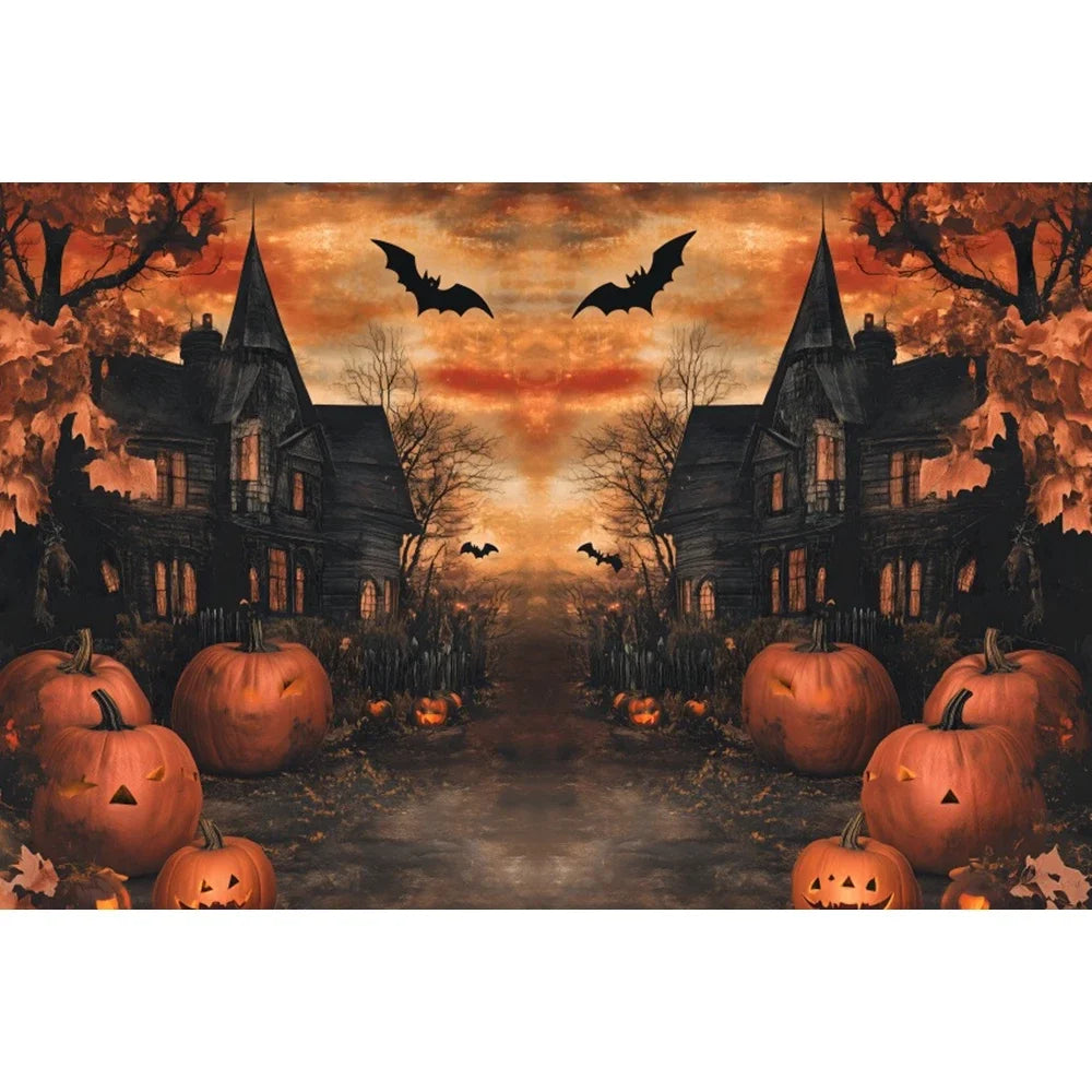 Halloween Backdrop Party Decoration Photo Banner Photography Background Props for Halloween Night Party Decoration Supplies