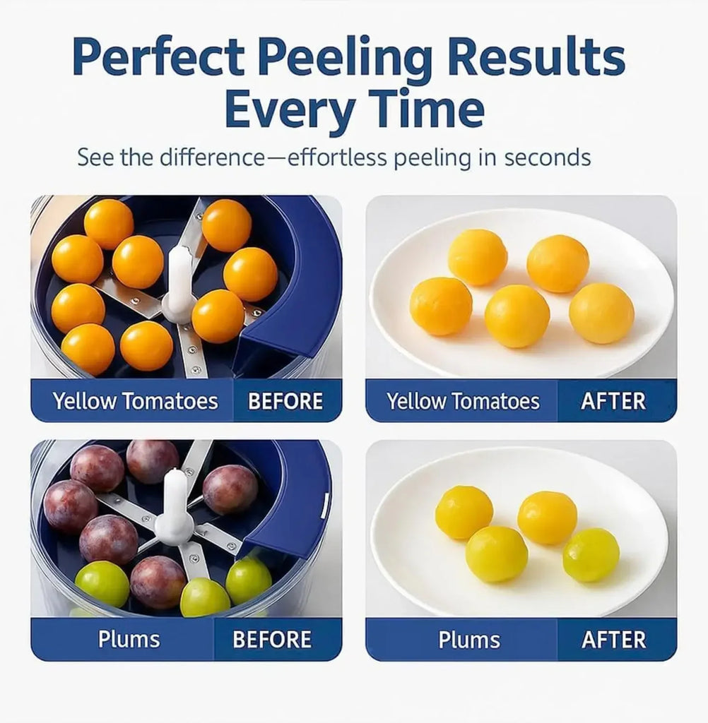 Electric Grape Peeler, New Automatic Small Fruit Peeler, Rechargeable Intelligent Fruit Peeler, Fruit and Vegetable Peeler.