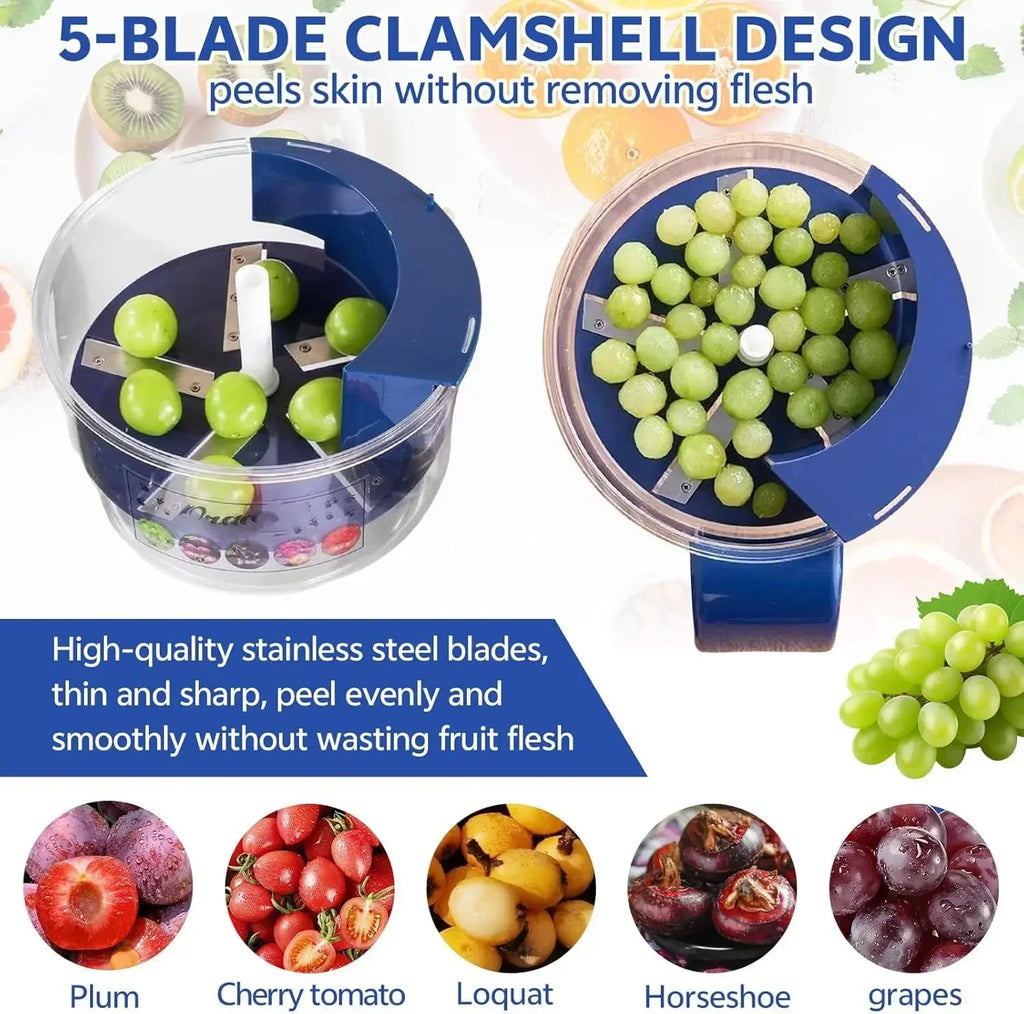 Electric Grape Peeler, New Automatic Small Fruit Peeler, Rechargeable Intelligent Fruit Peeler, Fruit and Vegetable Peeler.